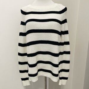 Express Striped Black and White Women's Knit Sweater Size L